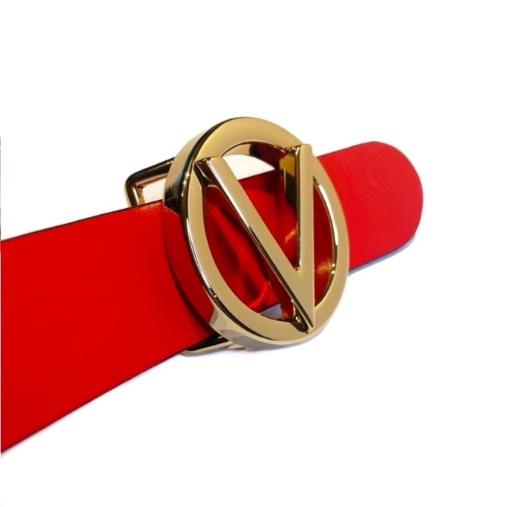 NWT VALENTINO RED LEATHER BELT - Picture 6 of 7